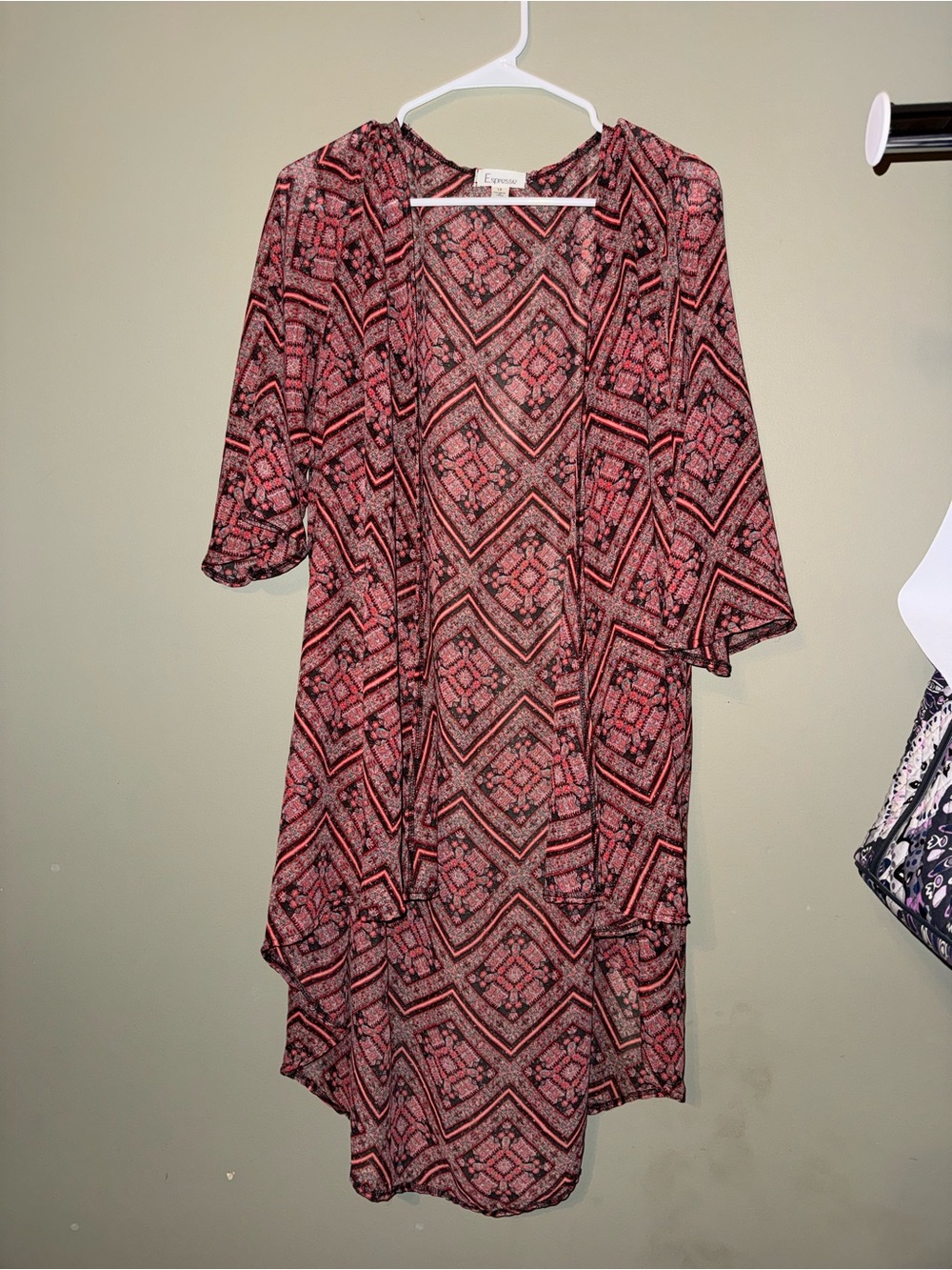 Pink Geometric High-Low Overlay